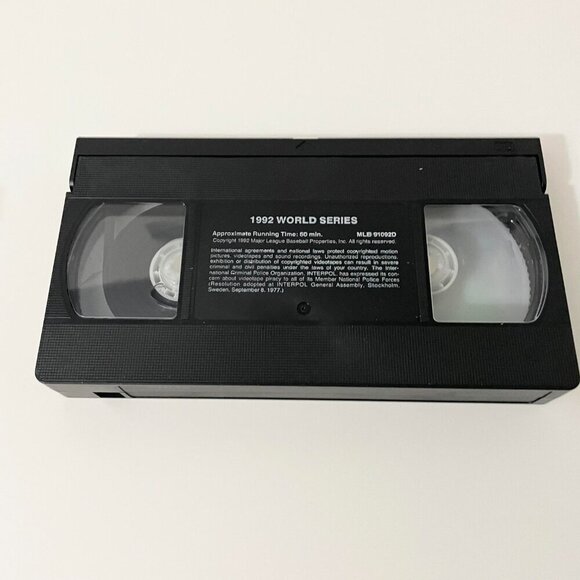World Series 1992 Toronto Blue Jays Vs Atlanta Braves VHS Tape Baseball - Picture 15 of 16